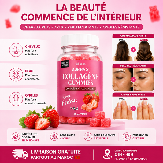 Collagène Gummies - La Beauté Qui Vient de l'Intérieur ✨
